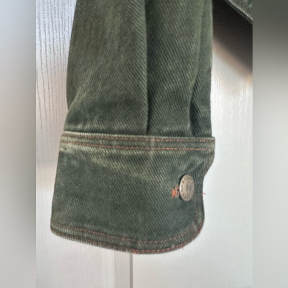 Double D Ranch Vintage Denim Fringe Jacket – Cropped Western Cowgirl M - Picture 8 of 16